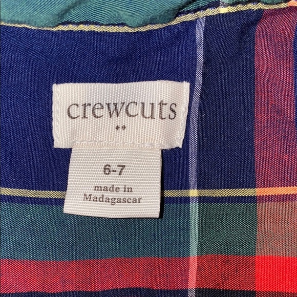 CREWCUTS RE-IMAGINED by J CREW plaid tartan button down long sleeve NEW size M - Picture 5 of 12